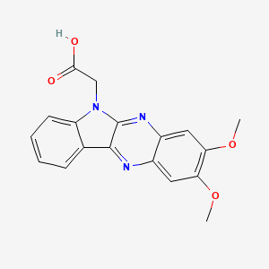 molecular formula C18H15N3O4 B4925108 (2,3-dimethoxy-6H-indolo[2,3-b]quinoxalin-6-yl)acetic acid 