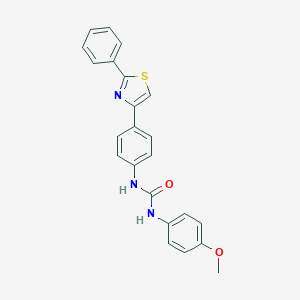 N-(4-methoxyphenyl)-N'-[4-(2-phenyl-1,3-thiazol-4-yl)phenyl]urea