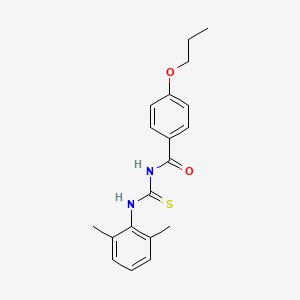 molecular formula C19H22N2O2S B4925111 N-{[(2,6-dimethylphenyl)amino]carbonothioyl}-4-propoxybenzamide 