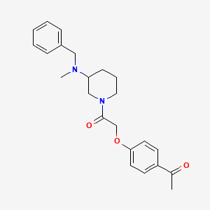 molecular formula C23H28N2O3 B4925119 1-[4-(2-{3-[benzyl(methyl)amino]-1-piperidinyl}-2-oxoethoxy)phenyl]ethanone 