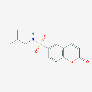 molecular formula C13H15NO4S B4925163 N-isobutyl-2-oxo-2H-chromene-6-sulfonamide 
