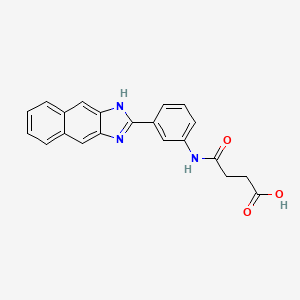 molecular formula C21H17N3O3 B4925187 4-{[3-(1H-naphtho[2,3-d]imidazol-2-yl)phenyl]amino}-4-oxobutanoic acid 