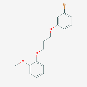 molecular formula C16H17BrO3 B4925193 1-[3-(3-bromophenoxy)propoxy]-2-methoxybenzene 