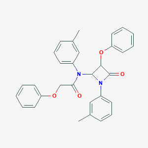 N-(3-methylphenyl)-N-[1-(3-methylphenyl)-4-oxo-3-phenoxy-2-azetidinyl]-2-phenoxyacetamide