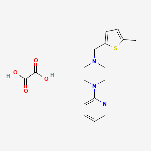 molecular formula C17H21N3O4S B4925216 1-[(5-methyl-2-thienyl)methyl]-4-(2-pyridinyl)piperazine oxalate 