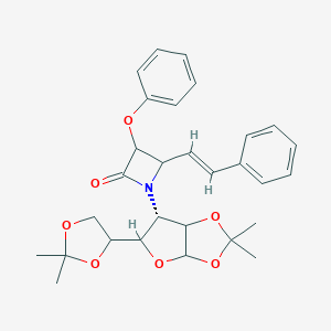 1-[5-(2,2-Dimethyl-1,3-dioxolan-4-yl)-2,2-dimethyltetrahydrofuro[2,3-d][1,3]dioxol-6-yl]-3-phenoxy-4-(2-phenylvinyl)-2-azetidinone