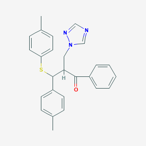 3-(4-methylphenyl)-3-[(4-methylphenyl)sulfanyl]-1-phenyl-2-(1H-1,2,4-triazol-1-ylmethyl)-1-propanone