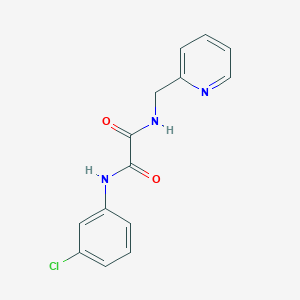 molecular formula C14H12ClN3O2 B4925278 N-(3-chlorophenyl)-N'-(2-pyridinylmethyl)ethanediamide 