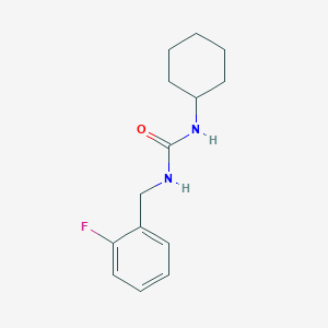 N-cyclohexyl-N'-(2-fluorobenzyl)urea