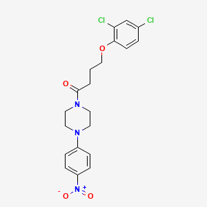 molecular formula C20H21Cl2N3O4 B4925322 1-[4-(2,4-dichlorophenoxy)butanoyl]-4-(4-nitrophenyl)piperazine 