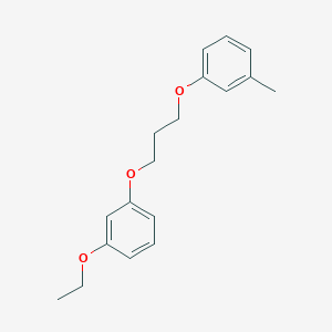 molecular formula C18H22O3 B4925335 1-ethoxy-3-[3-(3-methylphenoxy)propoxy]benzene 