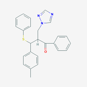 3-(4-methylphenyl)-1-phenyl-3-(phenylsulfanyl)-2-(1H-1,2,4-triazol-1-ylmethyl)-1-propanone