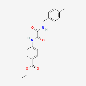 molecular formula C19H20N2O4 B4925373 ethyl 4-{[[(4-methylbenzyl)amino](oxo)acetyl]amino}benzoate 