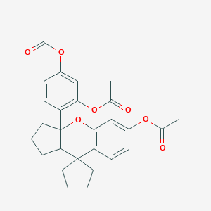 molecular formula C28H30O7 B492538 3a-[2,4-bis(acetyloxy)phenyl]-2,3,9,9a-tetrahydrospiro(cyclopenta[b]chromene-9,1'-cyclopentane]-6(1H)-yl acetate 