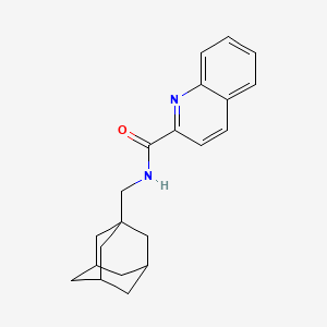 molecular formula C21H24N2O B4925412 N-(1-adamantylmethyl)-2-quinolinecarboxamide 