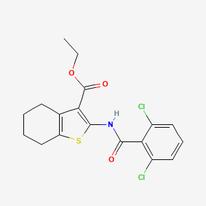 ethyl 2-[(2,6-dichlorobenzoyl)amino]-4,5,6,7-tetrahydro-1-benzothiophene-3-carboxylate