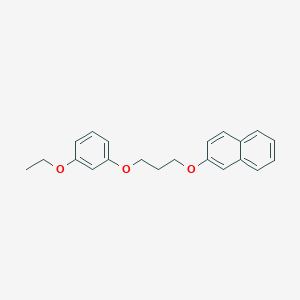molecular formula C21H22O3 B4925447 2-[3-(3-ethoxyphenoxy)propoxy]naphthalene 