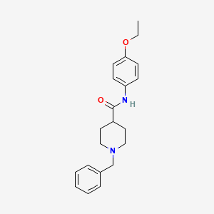 molecular formula C21H26N2O2 B4925452 1-benzyl-N-(4-ethoxyphenyl)-4-piperidinecarboxamide 
