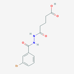 5-[2-(3-bromobenzoyl)hydrazino]-5-oxopentanoic acid