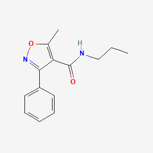 molecular formula C14H16N2O2 B4925477 5-methyl-3-phenyl-N-propyl-4-isoxazolecarboxamide 