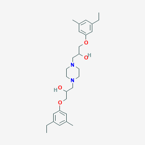 molecular formula C28H42N2O4 B4925499 1,1'-(1,4-piperazinediyl)bis[3-(3-ethyl-5-methylphenoxy)-2-propanol] 