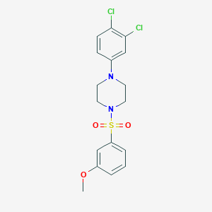 1-(3,4-Dichlorophenyl)-4-((3-methoxyphenyl)sulfonyl)piperazine