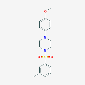 molecular formula C18H22N2O3S B492553 1-(4-Methoxyphenyl)-4-(m-tolylsulfonyl)piperazine CAS No. 667912-02-9