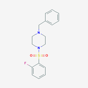 1-Benzyl-4-(2-fluorophenyl)sulfonylpiperazine