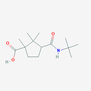 3-[(tert-butylamino)carbonyl]-1,2,2-trimethylcyclopentanecarboxylic acid