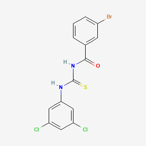 molecular formula C14H9BrCl2N2OS B4925570 3-bromo-N-{[(3,5-dichlorophenyl)amino]carbonothioyl}benzamide 