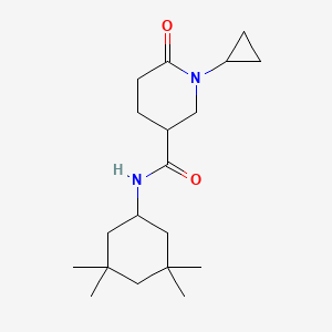 molecular formula C19H32N2O2 B4925579 1-cyclopropyl-6-oxo-N-(3,3,5,5-tetramethylcyclohexyl)-3-piperidinecarboxamide 
