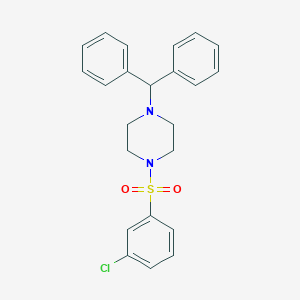 1-Benzhydryl-4-(3-chlorophenyl)sulfonylpiperazine