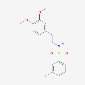 N-[2-(3,4-dimethoxyphenyl)ethyl]-3-fluorobenzenesulfonamide
