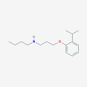 molecular formula C16H27NO B4925652 N-[3-(2-isopropylphenoxy)propyl]-1-butanamine 