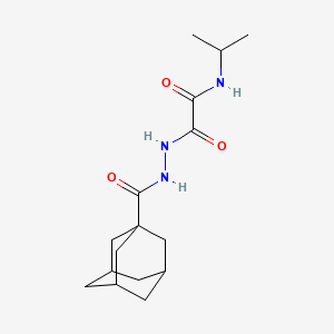 molecular formula C16H25N3O3 B4925653 2-[2-(1-adamantylcarbonyl)hydrazino]-N-isopropyl-2-oxoacetamide 