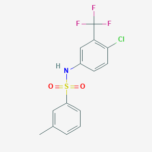 N-(4-chloro-3-(trifluoromethyl)phenyl)-3-methylbenzenesulfonamide