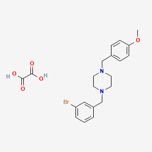 molecular formula C21H25BrN2O5 B4925670 1-(3-bromobenzyl)-4-(4-methoxybenzyl)piperazine oxalate 