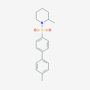molecular formula C19H23NO2S B492569 2-Methyl-1-((4'-methyl-[1,1'-biphenyl]-4-yl)sulfonyl)piperidine CAS No. 667912-22-3