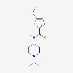 molecular formula C15H24N2OS B4925692 5-ethyl-N-(1-isopropyl-4-piperidinyl)-2-thiophenecarboxamide 