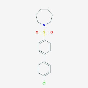 molecular formula C18H20ClNO2S B492572 1-[(4'-Chloro[1,1'-biphenyl]-4-yl)sulfonyl]azepane 