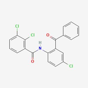 molecular formula C20H12Cl3NO2 B4925721 N-(2-benzoyl-4-chlorophenyl)-2,3-dichlorobenzamide 