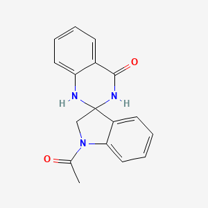 molecular formula C17H15N3O2 B4925758 1-acetyl-1,2-dihydro-1'H-spiro[indole-3,2'-quinazolin]-4'(3'H)-one 