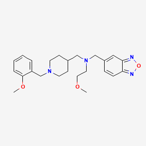 molecular formula C24H32N4O3 B4925779 (2,1,3-benzoxadiazol-5-ylmethyl){[1-(2-methoxybenzyl)-4-piperidinyl]methyl}(2-methoxyethyl)amine 