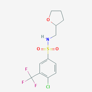 4-chloro-N-(tetrahydro-2-furanylmethyl)-3-(trifluoromethyl)benzenesulfonamide