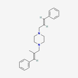 molecular formula C23H28N2 B4925798 1-(2-methyl-3-phenyl-2-propen-1-yl)-4-(3-phenyl-2-propen-1-yl)piperazine 