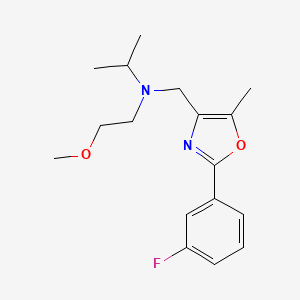 molecular formula C17H23FN2O2 B4925805 N-{[2-(3-fluorophenyl)-5-methyl-1,3-oxazol-4-yl]methyl}-N-(2-methoxyethyl)-2-propanamine 