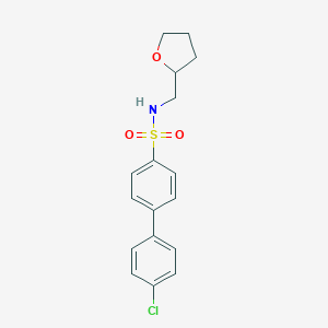 4-(4-chlorophenyl)-N-(oxolan-2-ylmethyl)benzenesulfonamide