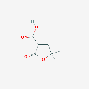 molecular formula C7H10O4 B4925816 5,5-dimethyl-2-oxotetrahydro-3-furancarboxylic acid CAS No. 50598-41-9