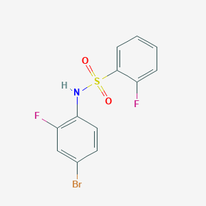N-(4-bromo-2-fluorophenyl)-2-fluorobenzenesulfonamide