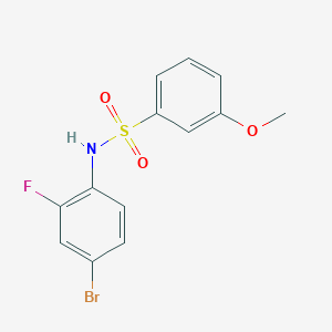 N-(4-bromo-2-fluorophenyl)-3-methoxybenzenesulfonamide